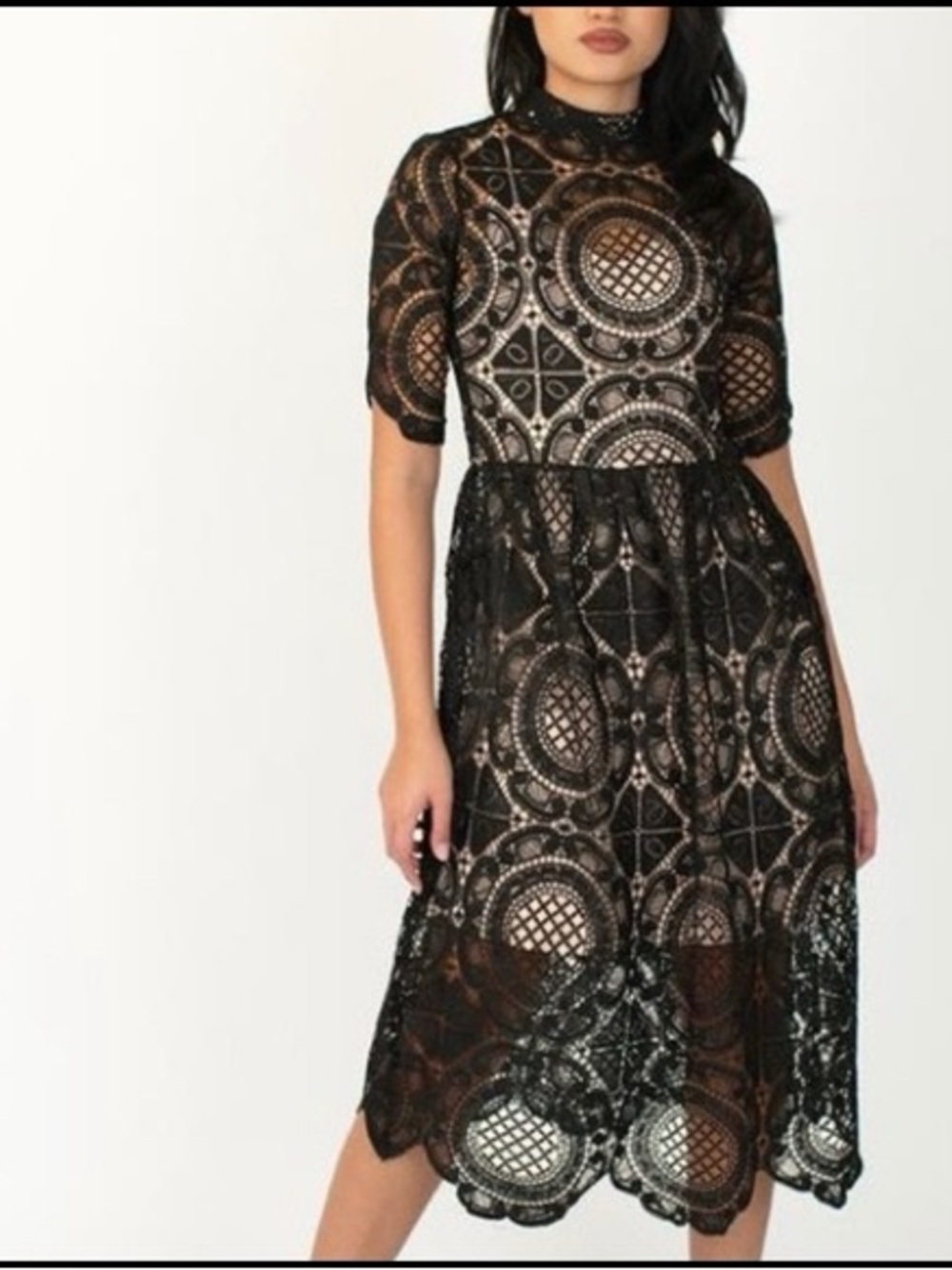 Joyfolie Black Lace Dress